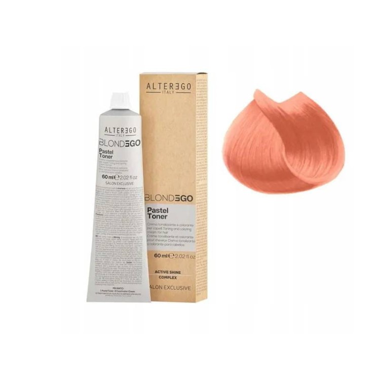 Alter Ego Blondego Pastel Toner, toner do włosów Dusty Copper, 60ml.jpg