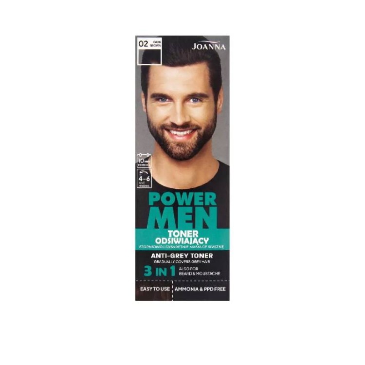 Joanna Power Men toner odsiwiający 02 Dark Brown 80g(1).jpg