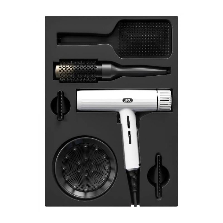 JRL Forte Pro 2020HW biała suszarka do włosów z jonizacją + szczotka do modelowania + szczotka do włosów.jpg