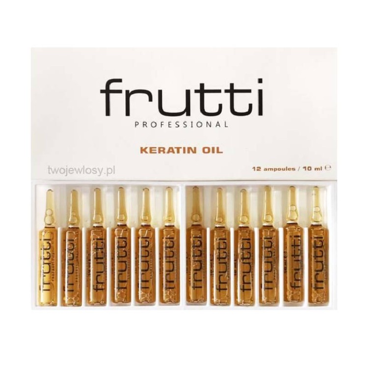 FRUTTI KERATIN OIL ampułki do włosów z keratyną 10ml x 12 sztuk.jpg