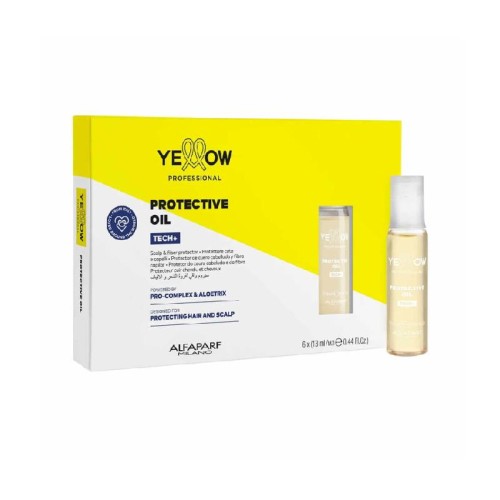 Yellow Protective Oil ampułka Olejek chroniący włosy podczas farbowania zestaw 6x13ml.jpg