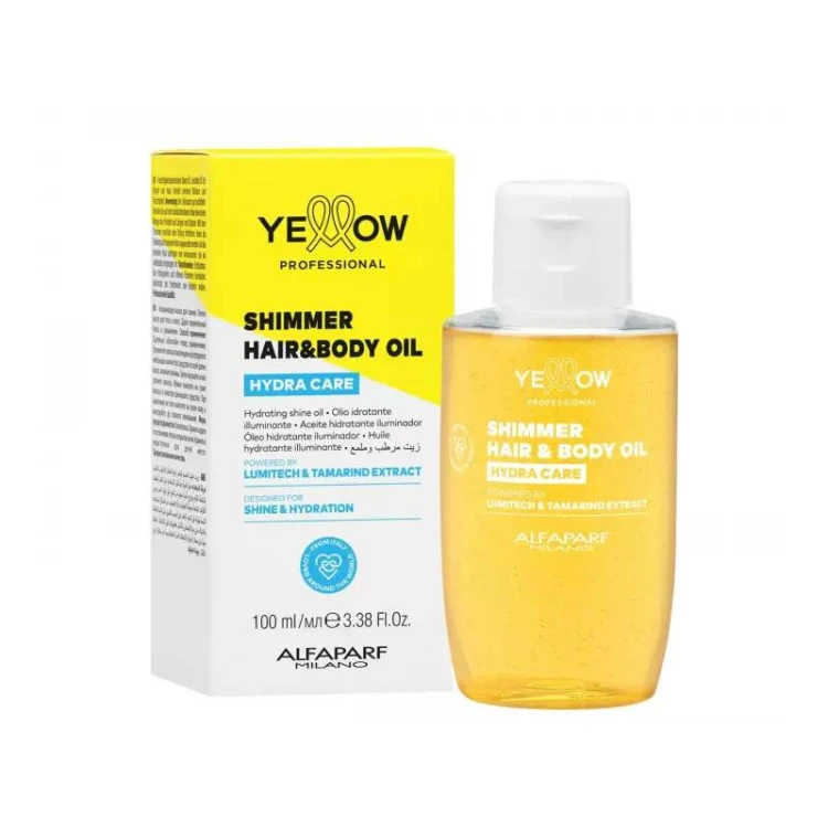 Yellow Professional Hydra Care, nawilżający olejek nadający połysk do włosów i ciała, 100ml.jpg